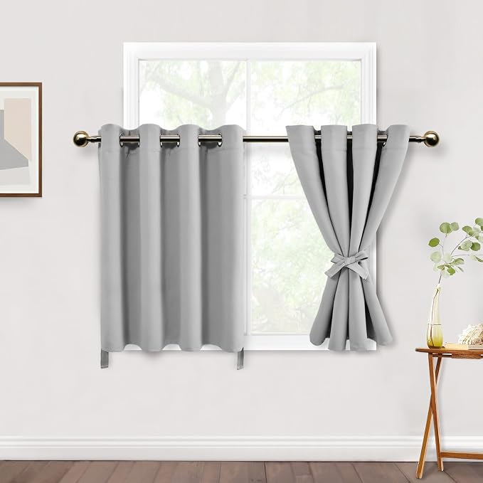 DWCN Room Darkening Curtains for Bedroom, 52 x 30 Inches Long by DWCN