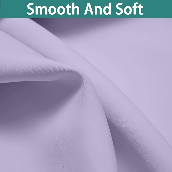 Yakamok Lilac 100% Blackout Curtains 96 Inches Long - Image 7