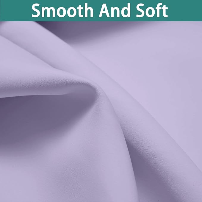 Yakamok Lilac 100% Blackout Curtains 45 Inches Long - Image 7