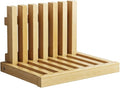 Solid Wood Wall-Mounted Bedside Shelf, Foldable Floating Narrow Table, Creative by Unknown