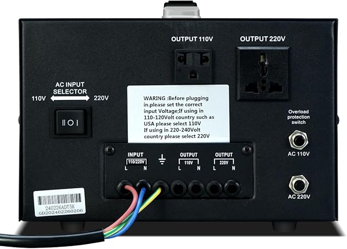 Step Down/Up Transformer 220v to 110v, 5000W Voltage Converter 110 to 220 Heavy Duty Power Transformer