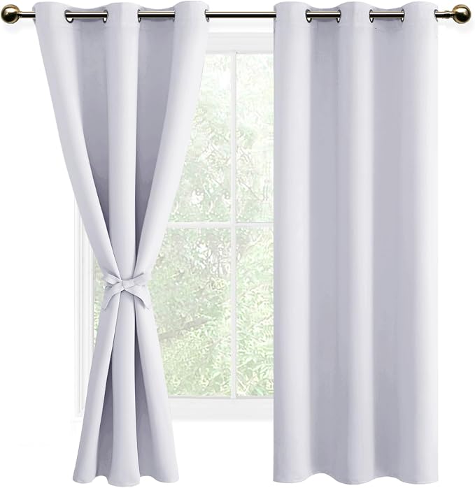 DWCN Room Darkening Curtains for Living Room, Noise Reducing Energy Saving by DWCN