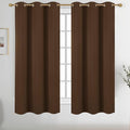 Diraysid Chocolate Brown Grommet Blackout Curtains by Diraysid%2C+refresh+your+life