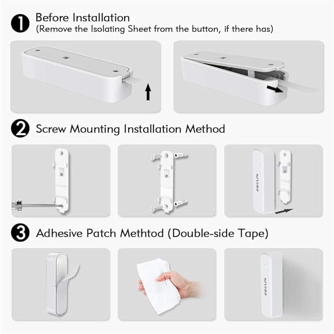 SECRUI Door Chime, Door Open Sensor Chime for Business/Home When Entering, Adjustable Volume, Easy Installation, 400ft Range, 52 Chimes, M508+D7