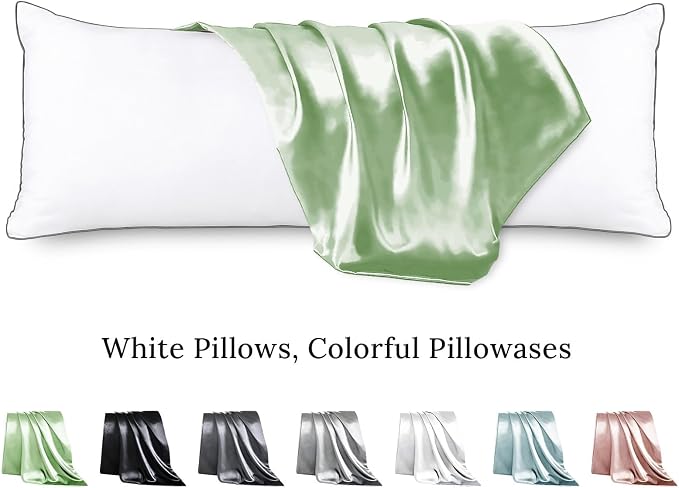 Body Pillow with Satin Pillowcase, Body Pillow - Image 2