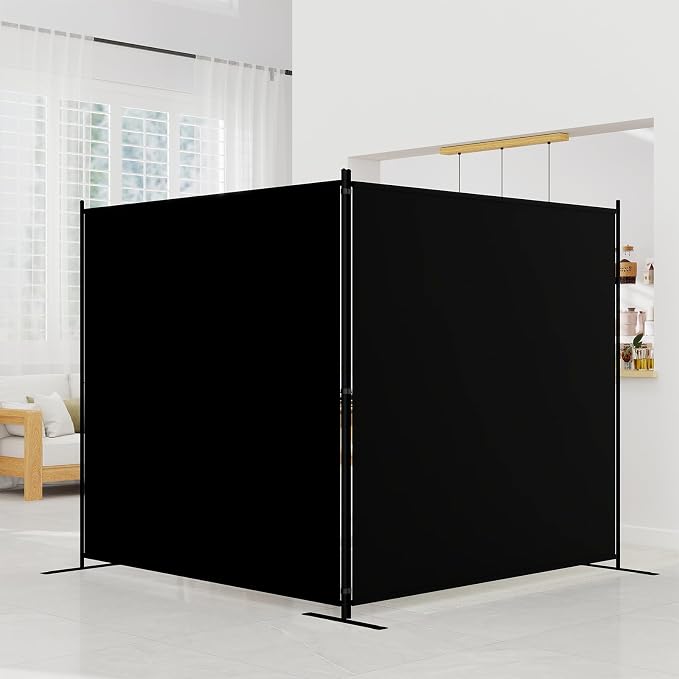 T&Jero 2-Panel Folding Room Divider, 6ft Tall Portable Privacy Screen Wall - Image 8