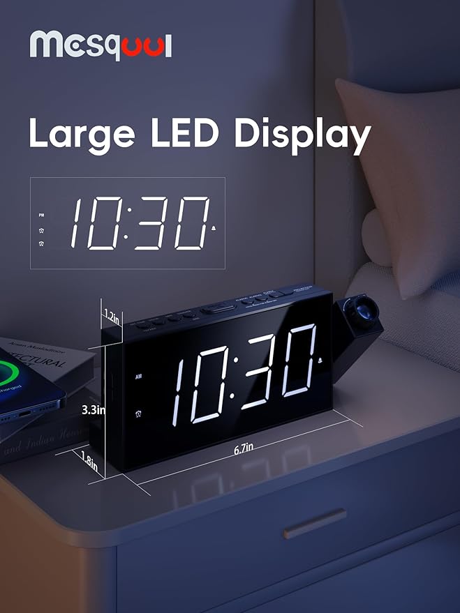 Mesqool Projection Alarm Clock - Image 2