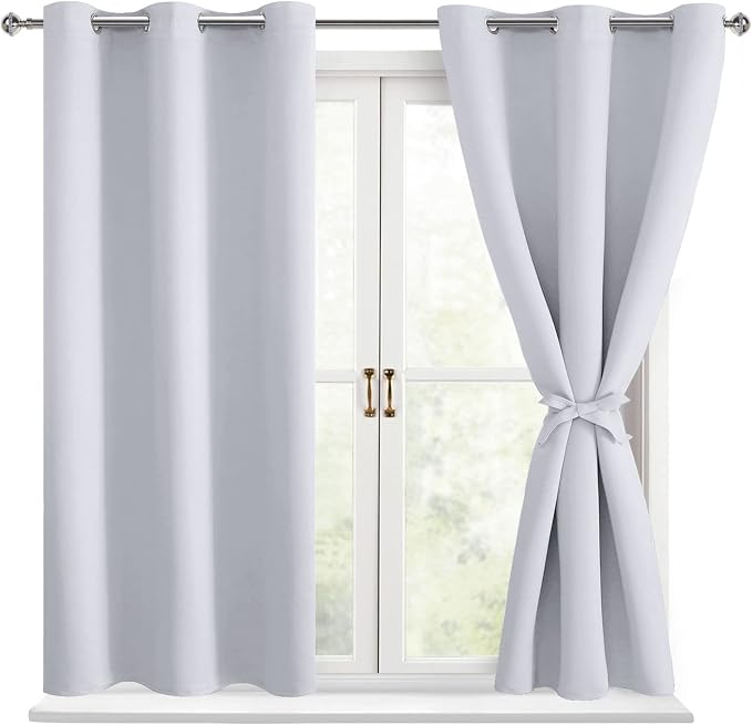 Blackout Curtains for Bedroom, 2 Panels, Window Curtains for Living Room by Hiasan
