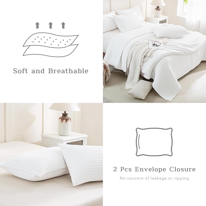 CozyTide Oversized Queen Quilt 102"x118", 3 Pieces Extra Large Modern Boho - Image 5