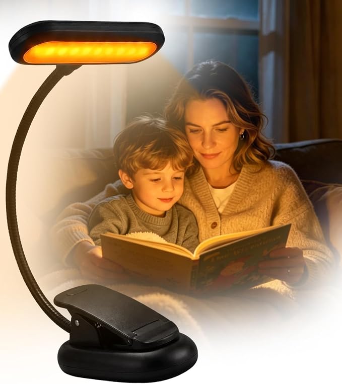 Klarlight 1800K Amber Rechargeable Book Light by Klarlight