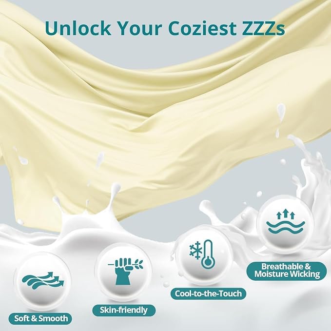 Cooling Pregnancy Pillows for Sleeping, Light Yellow | Sasttie Maternity Pillow - Image 5