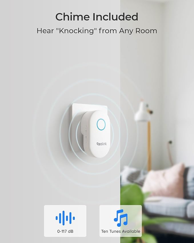 REOLINK Video Doorbell Camera with 256GB microSD Card Bundle, Wired Video Doorbell, 5Ghz/2.4Ghz WiFi, 256GB SD Card for Local Storage, Chime Included