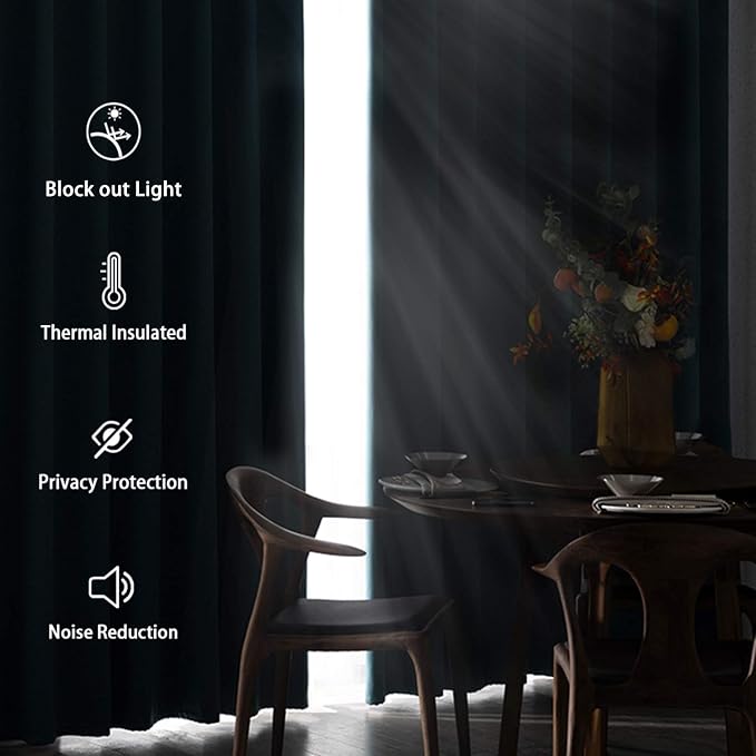 DWCN Red Blackout Curtains - Image 4