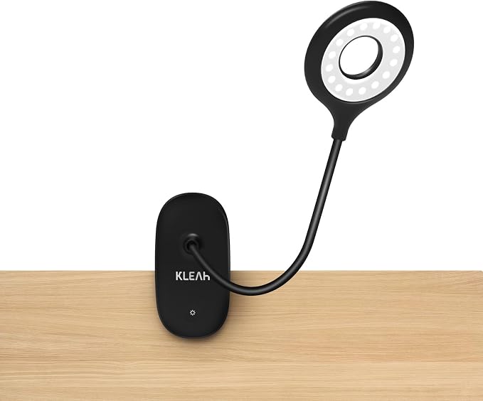 KLEAH Clip on Light for Bed & Desk, Reading in Bed, Battery Operated by KLEAH