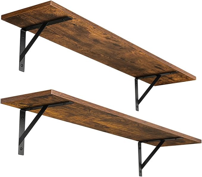 Long Wall Shelves, 31.5" Wall Mounted Shelves by DINZILVJ