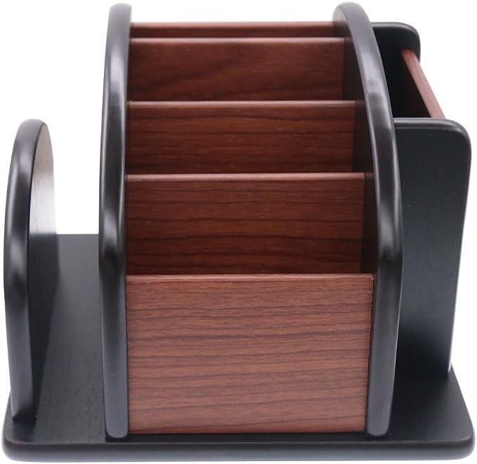 Coideal Remote Control Holder Caddy, 360° Rotating Coffee Table Organizer - Image 9