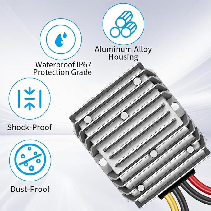 DC/DC Converter 12V Step Up to 24V, Boost Converter 5A 120W Voltage Regulator, 24Volt Transformer, Power Supply Module Boost Transformer for Car Truck Vehicle Boat Golf cart