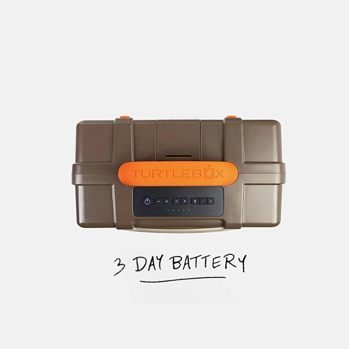 Turtlebox Original Gen 3: Portable Outdoor Bluetooth Speaker – Ultra-Loud (120dB), Waterproof (IP67), Rugged, Impact-Resistant, 3-Day Battery | Party Mode: Unlimited Pairing for Stereo Sound, Delta