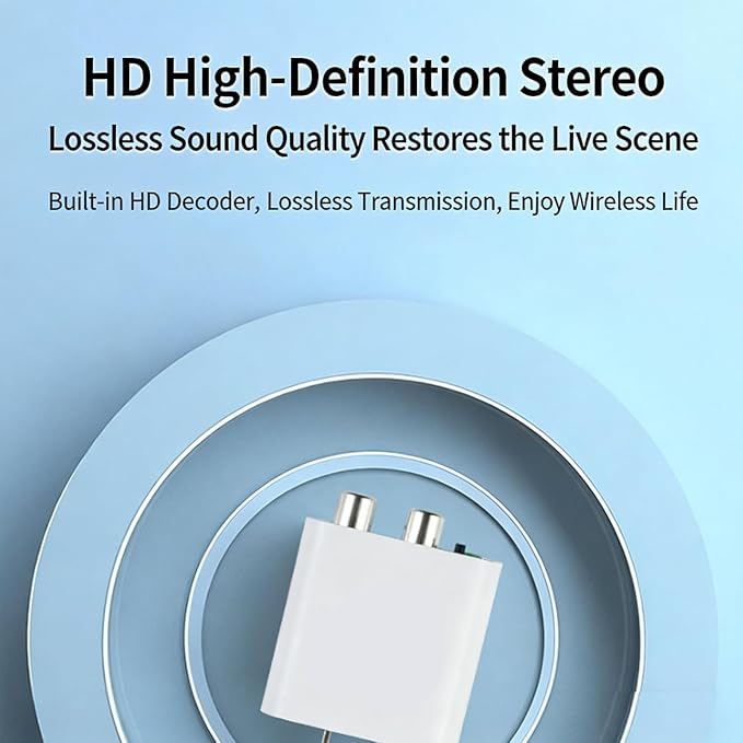 wantract Bluetooth 5.4 Receiver – Upgrade Old Speakers to Wireless Audio, for Old Speakers & Old Stereo & Wired Speakers, Plug & Play Audio Adapter 5.4, Convert Wired to Wireless Speakers (2set)