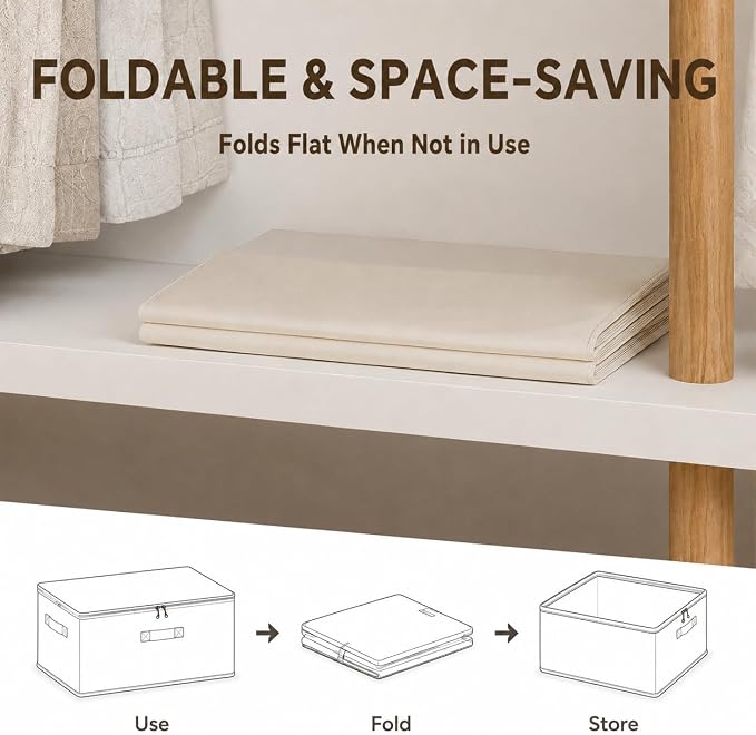 6Pack Canvas Storage Bags for Clothes & Comforters - Image 6