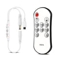 Mini IR Remote Controller for Single Color LED Strip Lights,11-Key Wireless Dimmer with Dynamic Effect Mode, Ideal for 3528/5050/ LED Tape,Dimming for Room, Home, Cabinet, DIY