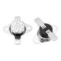 uxcell 2 Pcs KSD301 Thermostat 65°C/149°F 16A Normally Open N.O Adjust Snap Disc Temperature Switch for Microwaves,Oven,Coffee Maker,Bakelite Material