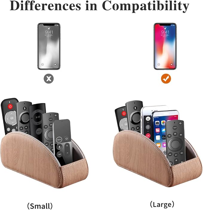 YAPISHI All-in-One Leather TV Remote Control Holder - Image 2