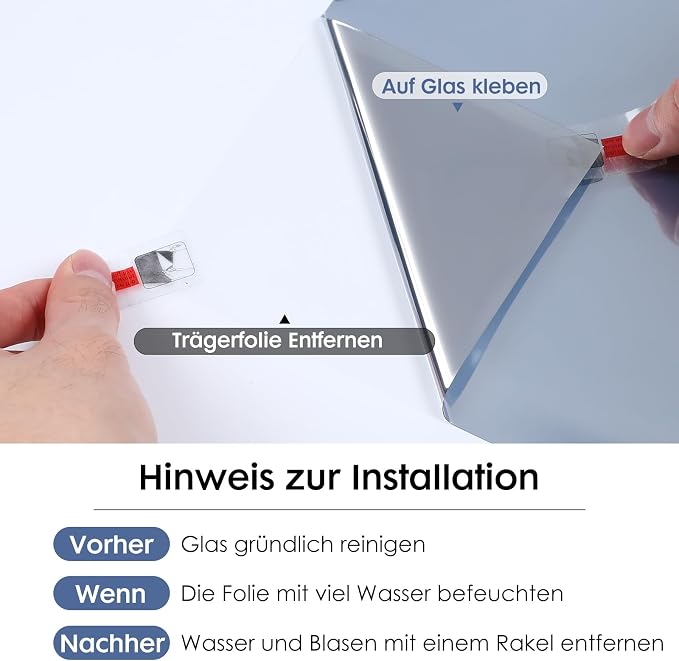 rabbitgoo Window Privacy Film One Way, 17.5" x 157.4", Heat Sun Blocking Anti - Image 9