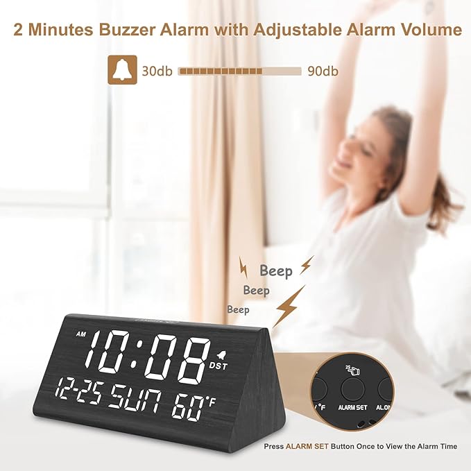 DreamSky Digital Alarm Clock for Bedrooms - Image 3