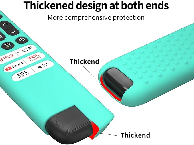 Hi Color Silicone Cover for TCL RC813 FMB1/RC923/RC902V Remote Protective Case Sleeve for TCL Smart TV Remote RC813 FMB1 Case Cover(Mint)