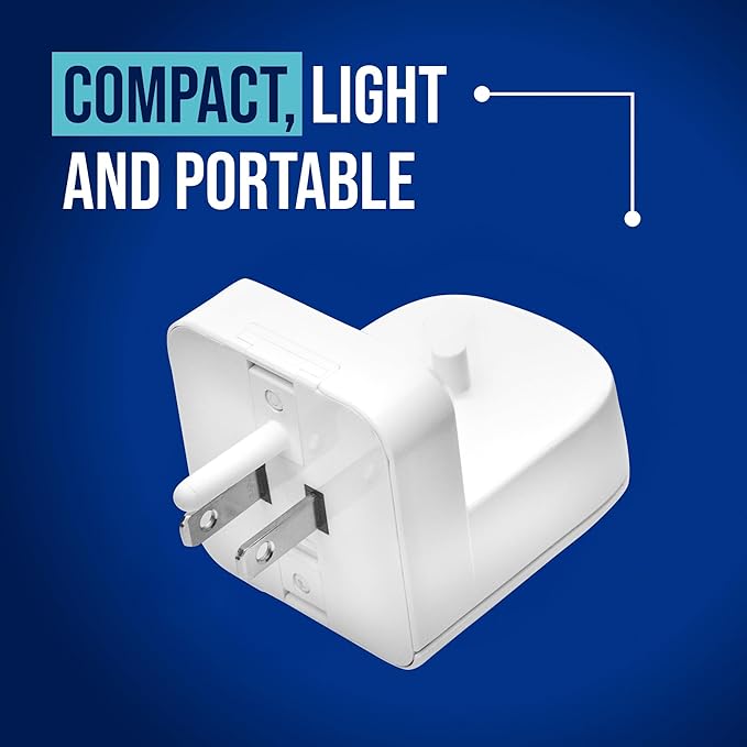 ProofVision Electric Toothbrush Wall Charger for US Socket for Philips 1000 to 7000 Series | Portable Philips Charging Station, Wireless, IPX7 Seal, with 2 Compatible Toothbrush Heads