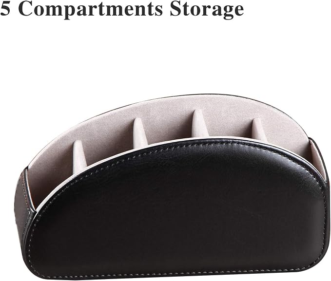 Large PU Leather TV Remote Control Holder Organizer - Image 4