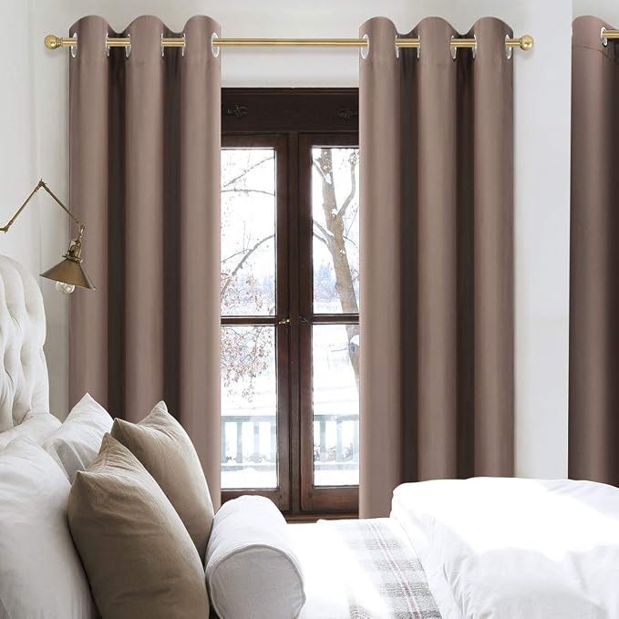 Diraysid Blackout Curtains for Bedroom Grommet Thermal Insulated Room Darkening - Image 3