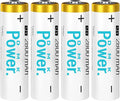 DMK POWER Rechargeable AA Batteries,2800mAh High Capacity Batteries 1.2V NiMH Low Self Discharge (4pcs)