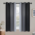 COSVIYA Grommet Ombre Black Room Darkening Curtains 54 inch by COSVIYA
