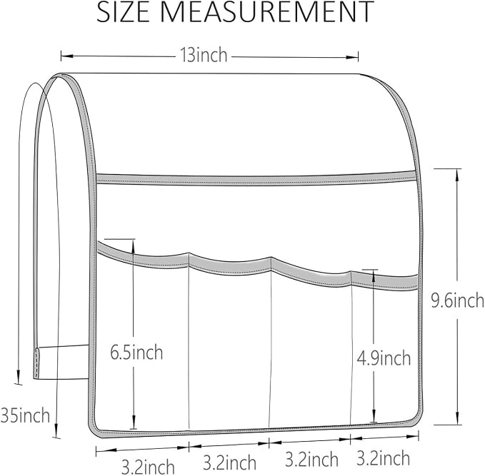 Sofa Armrest Organizer Non-Slip Arm Chair Hanging Caddy Remote Control Holder - Image 6