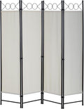 FDW 4 Panel Room Divider and Folding Portable Partition Screen, 6FT Wall by FDW