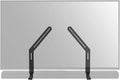 SANUS Universal Soundbar TV Mount Kit for Mounting Soundbars Under TV - Fits Most Sound Bars Up to 15 Lbs - Easy Install & Full Motion Capability - SOA-SBM2