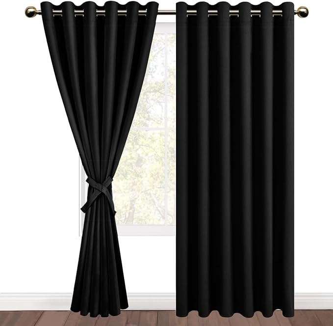 DWCN Black Blackout Curtains for Bedroom - Image 8