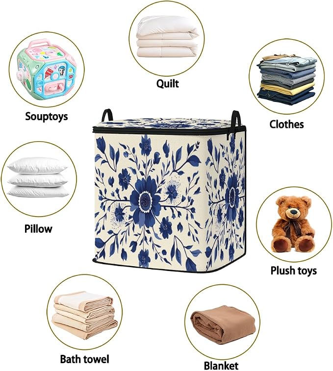 2pcs blanket storage bag for under bed, closet organizers 95L | clothing - Image 2