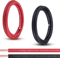 Shirbly 4 Gauge Battery Cable, 5FT Red + 5FT Black 4 AWG Pure Copper Wire Welding Cable, for Automotive, Battery, Solar and Generator, Standard USA OFC Wire