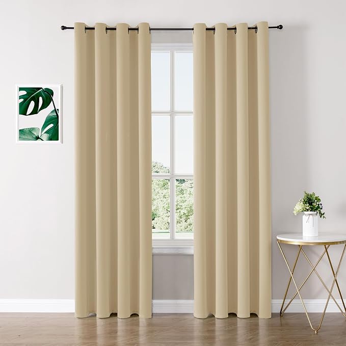ChrisDowa Blackout Curtains for Bedroom and Living Room 80 Inches Long | 2 by ChrisDowa