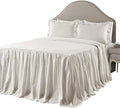 Lush Decor Ticking Stripe Bedspread Twin Size 2 Piece Set Wheat by LushDecor