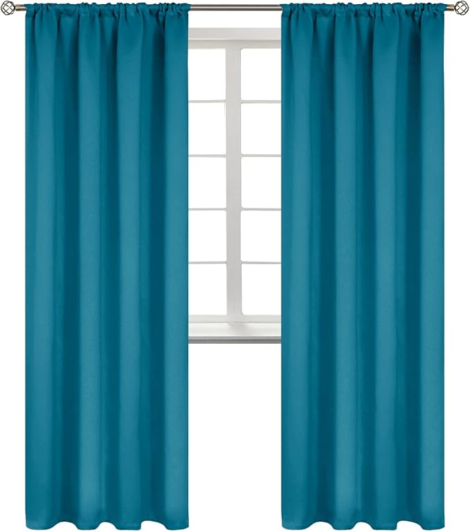 BGment Teal Blue Blackout Curtains by BGment