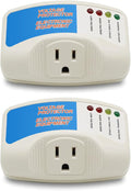 BSEED Surge Protector Home Appliance,Single Outlet Power Voltage Protector,Voltage Brownout Outlet Surge Refrigerator 1440 Watts,Voltage Brownout Plug Outlet, 1875W, 120V, 15A(2 Pack)