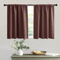 RYB HOME Basement Bathroom Kitchen Cafe Blackout Privacy Curtains 30 inches | by RYBHOME