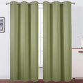 Sage Green Thermal Blackout Curtains/42 x 95 Inch/Set of 2 Panels Room by Lemomo