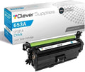CS Replacement Toner Cartridge Compatible with HP 653A CF321A Cyan M680dn M680f Color Enterprise MFP M680z Pro 600 Color MFP M675