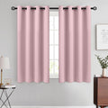 COSVIYA Grommet Room Darkening Pink Curtains 54 inch Length by COSVIYA