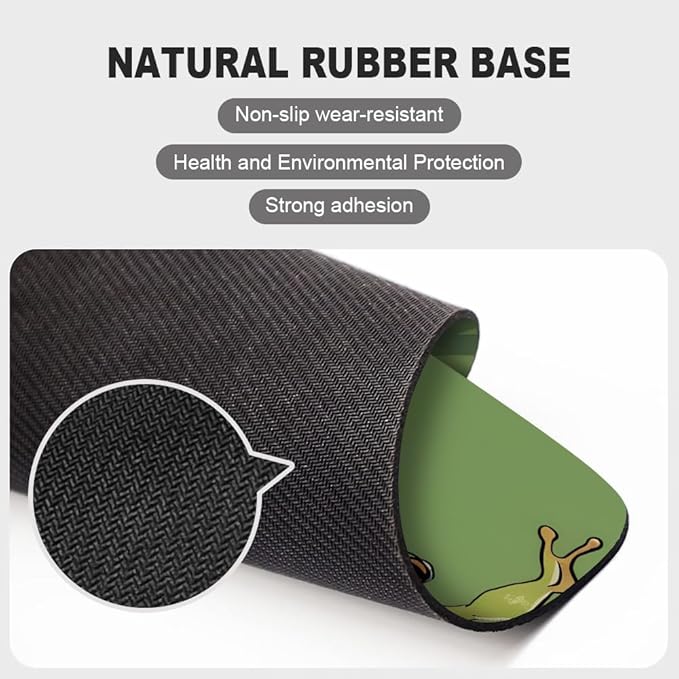 Three Dancing Frogs Square Mouse pad, Texture, Waterproof, Anti Slip Rubber Base, Computer Mouse pad, Laptop Mouse pad